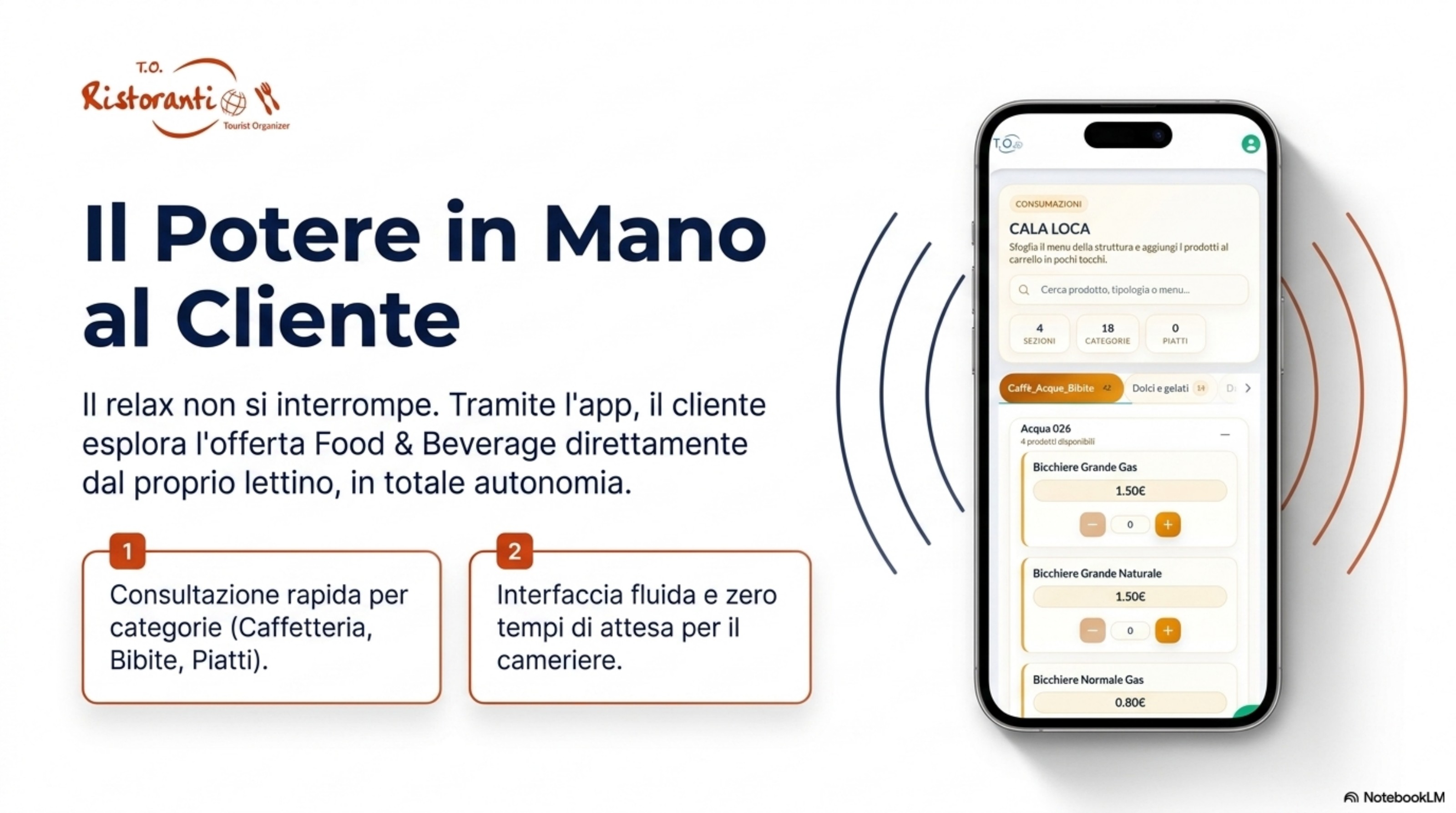 Food & Beverage direttamente dal lettino